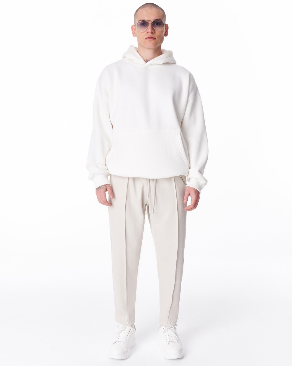 Pantaloni da Uomo Relaxed Fit con Dettaglio di Catena in Acciaio 2