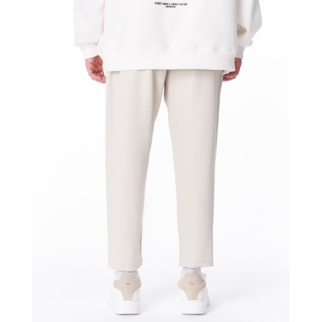 Pantalon Beige avec Détail en Chaîne en Acier pour Homme