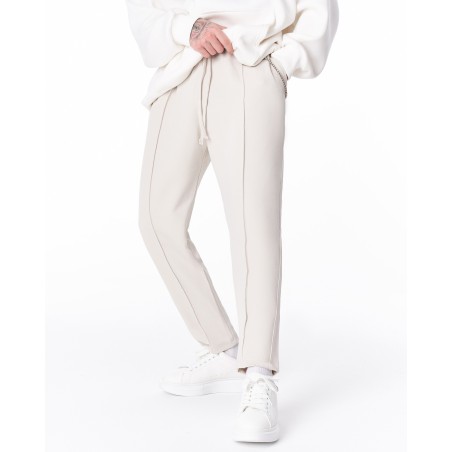 Pantalon Coupe Relax Pour Hommes Avec Détail Chaîne en Acier