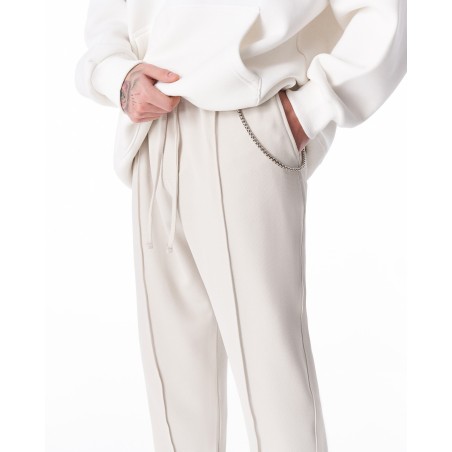 Pantalon Coupe Relax Pour Hommes Avec Détail Chaîne en Acier