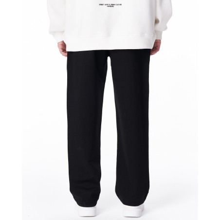 Heren Losvallende Sweatpants in Zwart | Martin Valen