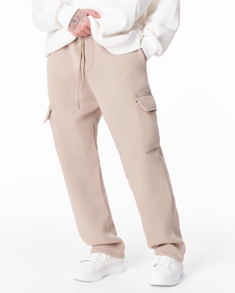 Pantaloni da Uomo in Pile con Tasche Cargo | Martin Valen