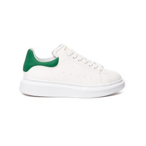 Hype Sole Sneakers in White-Partial Green | Martin Valen