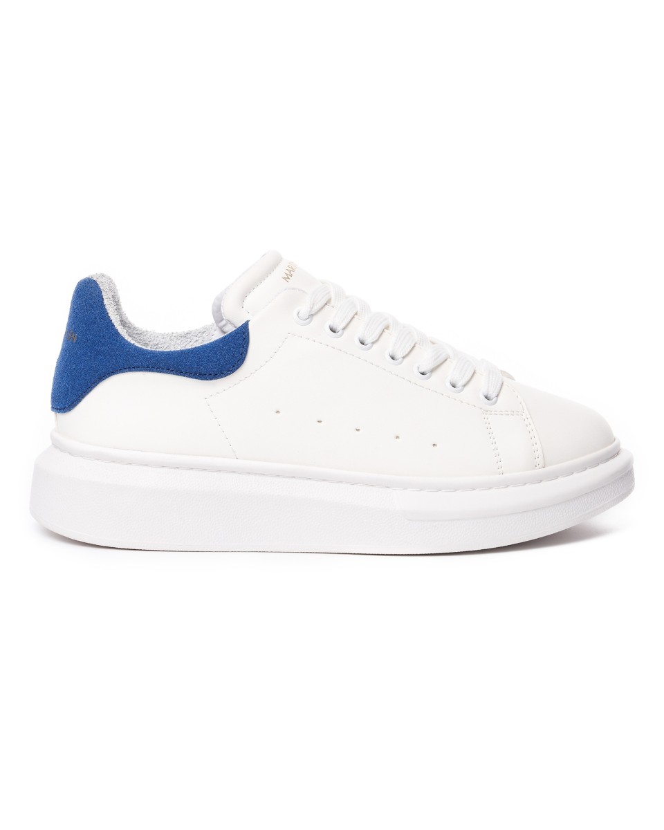 Chunky Sneakers Schoenen Wit-Blauw | Martin Valen