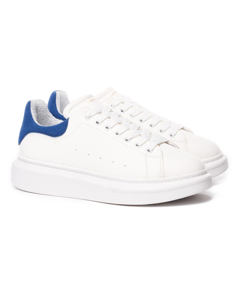 Chunky Sneakers Schoenen Wit-Blauw | Martin Valen 2