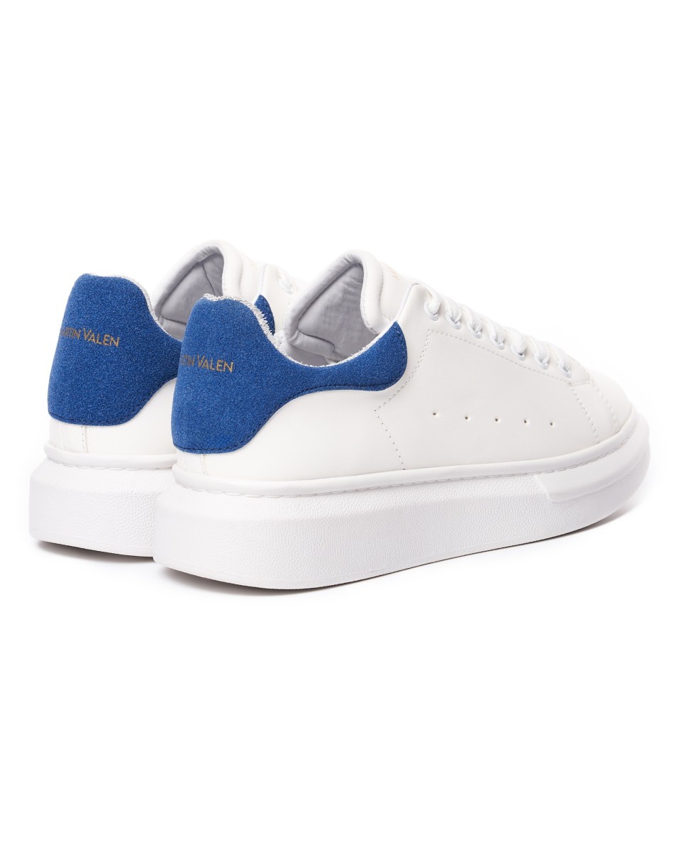 Suola Spessa Sneakers Scarpe Bianco-Blu | Martin Valen