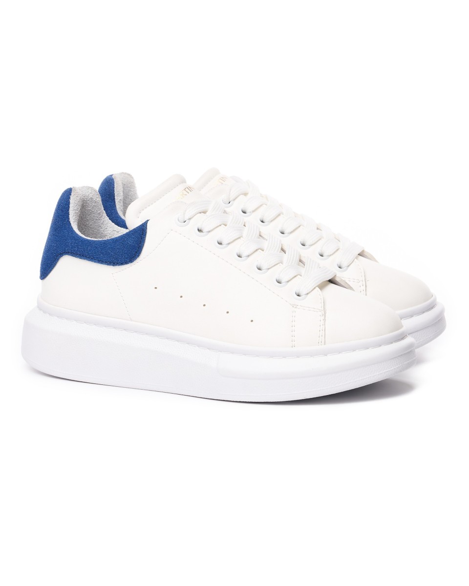 Martin Valen Women’s Chunky Sneakers in White and Blue | Martin Valen 2