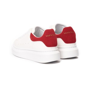 Chunky Sneakers Schoenen Wit-Rood | Martin Valen