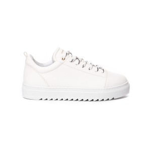 Hombre Bajo-Top Sneakers en Blanco Total | Martin Valen