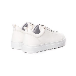 Hombre Bajo-Top Sneakers en Blanco Total | Martin Valen