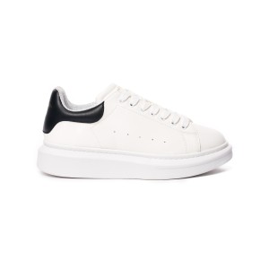 white and black shoes