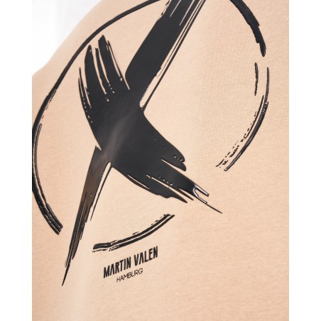 Felpa oversize da uomo X-Mark Crema | Martin Valen