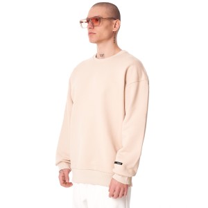 Sweatshirt Bege Básica Oversized para Homens | Martin Valen
