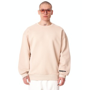Sweatshirt Bege Básica Oversized para Homens | Martin Valen
