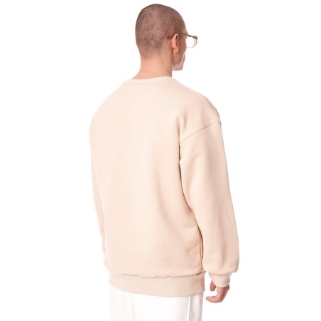 Sweatshirt Bege Básica Oversized para Homens | Martin Valen