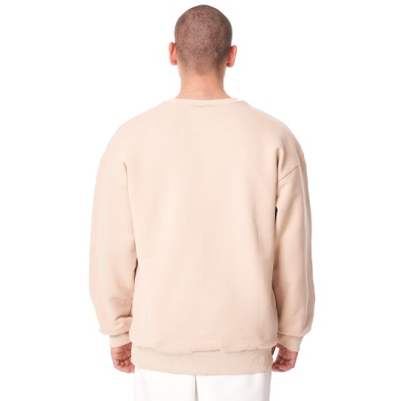Sweatshirt Bege Básica Oversized para Homens | Martin Valen