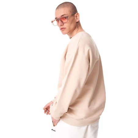 Sweatshirt Bege Básica Oversized para Homens | Martin Valen