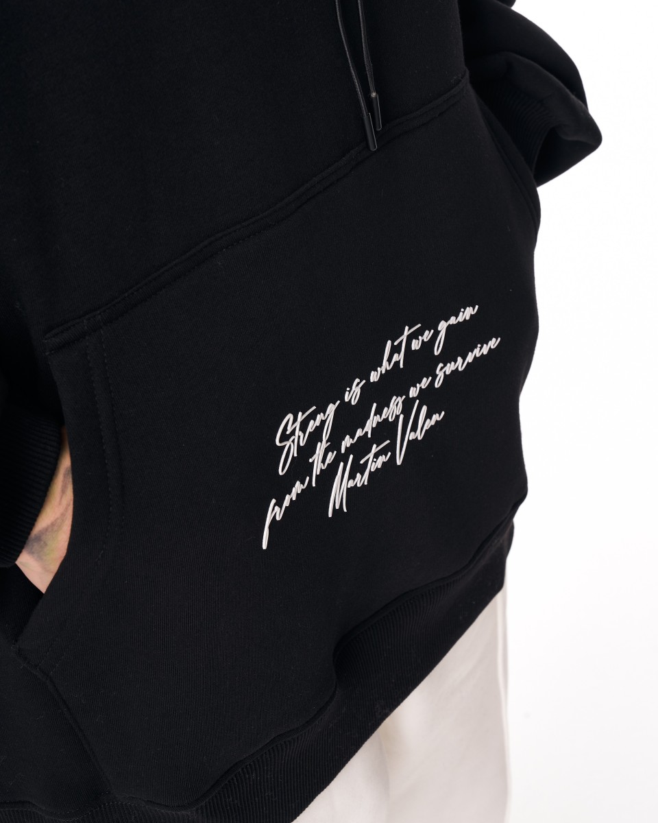 Fuerzio "Force à travers la Folie" Sweat à Capuche Oversize Designer Imprimé en 3D | Martin Valen