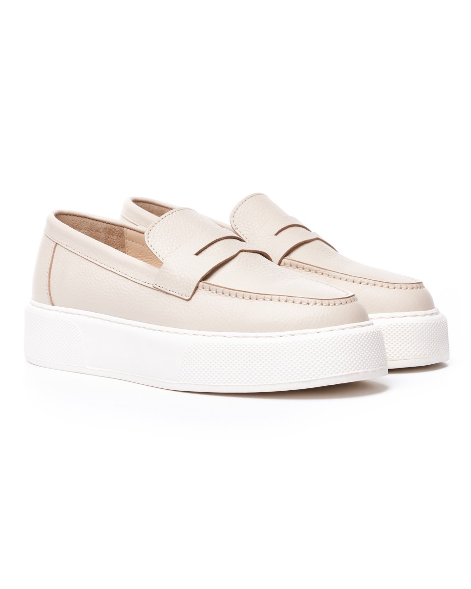 Chunky Loafers para Hombre en Beige y Blanco | Martin Valen 2