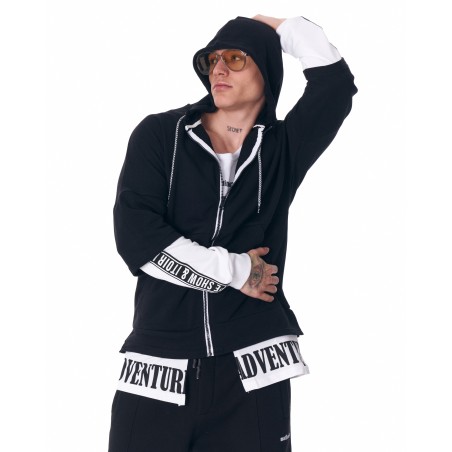 Cardigan Oversize Bicolore con Cerniera | Martin Valen