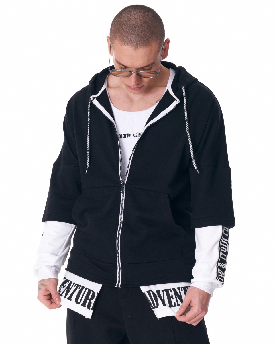Bicolor Cardigan in Oversized mit Reißverschluss | Martin Valen