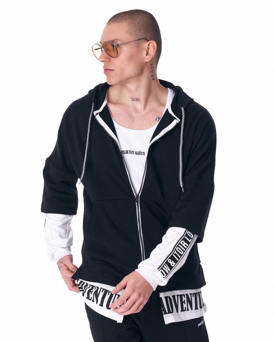 Bicolor Cardigan in Oversized mit Reißverschluss | Martin Valen