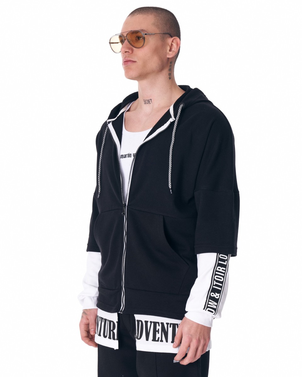 Bicolor Cardigan in Oversized mit Reißverschluss | Martin Valen