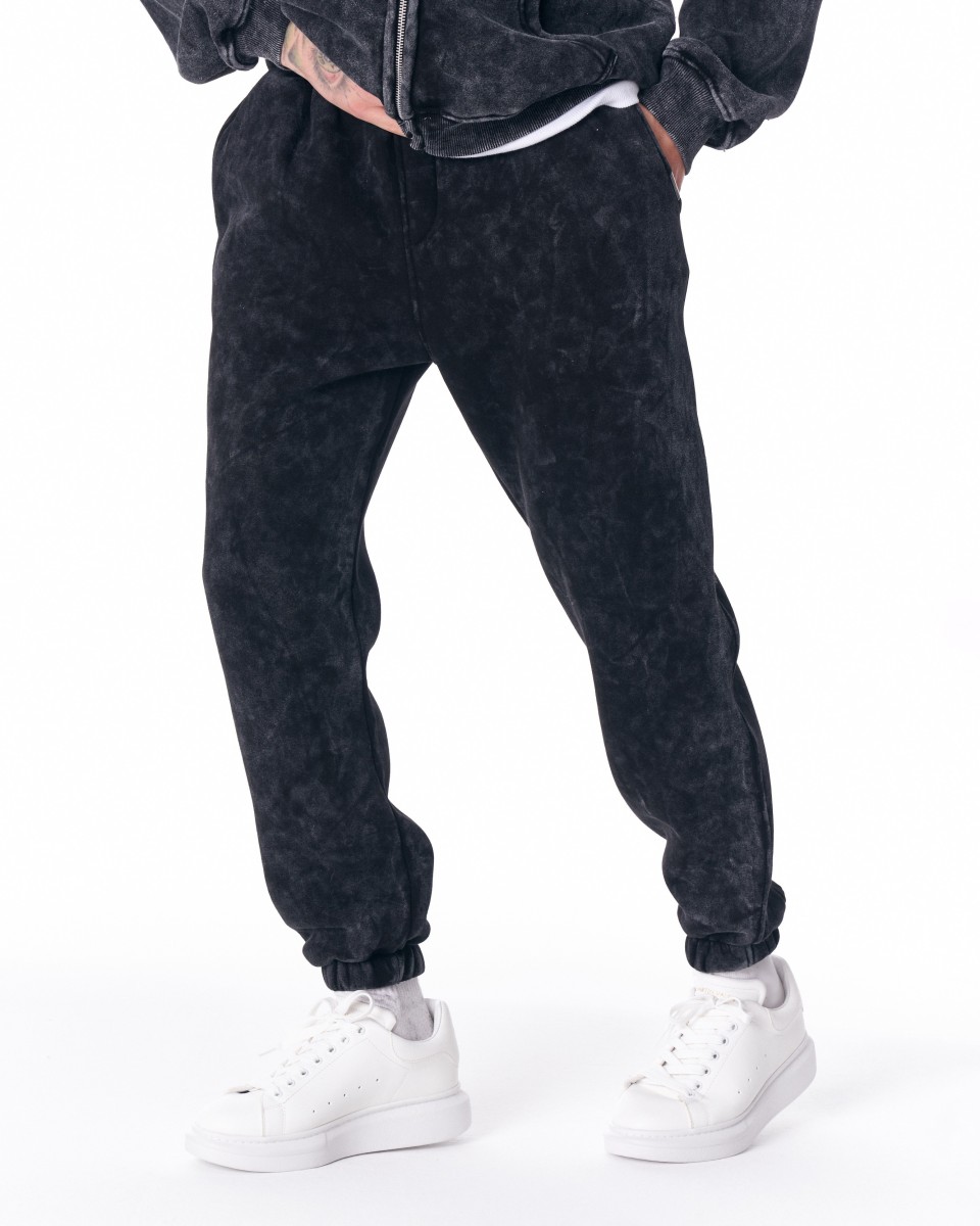 Urban Style Washed Anthracite Tracksuit with Zipper | Martin Valen