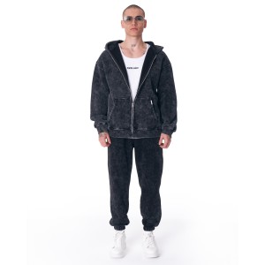 Urban Style Tuta da Ginnastica Antracite Lavata con Cerniera | Martin Valen