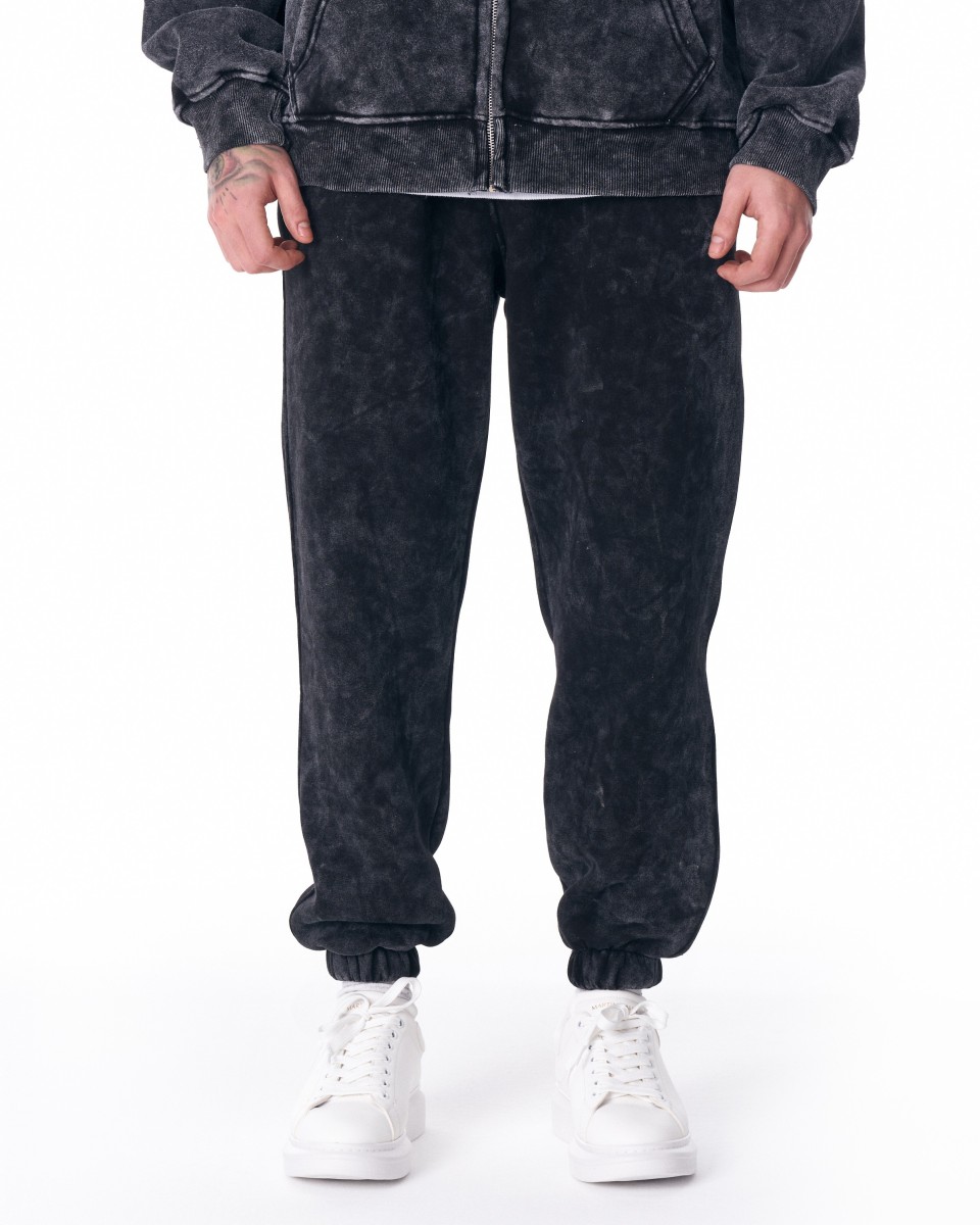 Urban Style Washed Anthracite Tracksuit with Zipper | Martin Valen