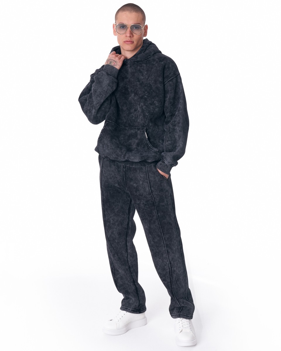 Urban Style Gewaschener Anthrazitfarbener Trainingsanzug | Martin Valen