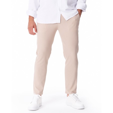 Men's Trousers Pants Light Fabric Beige | Martin Valen