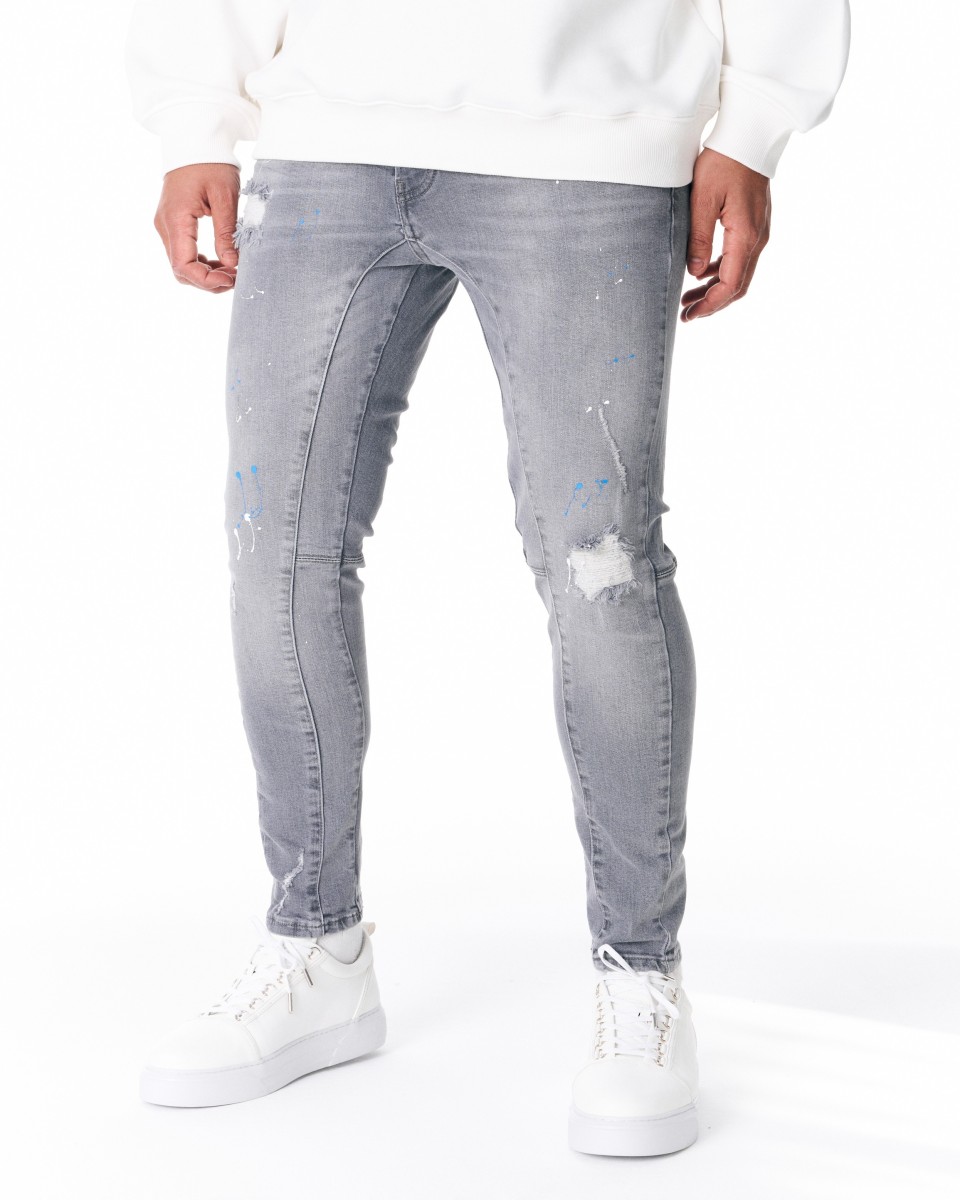 Jeans im Farbspritzer Look | Martin Valen