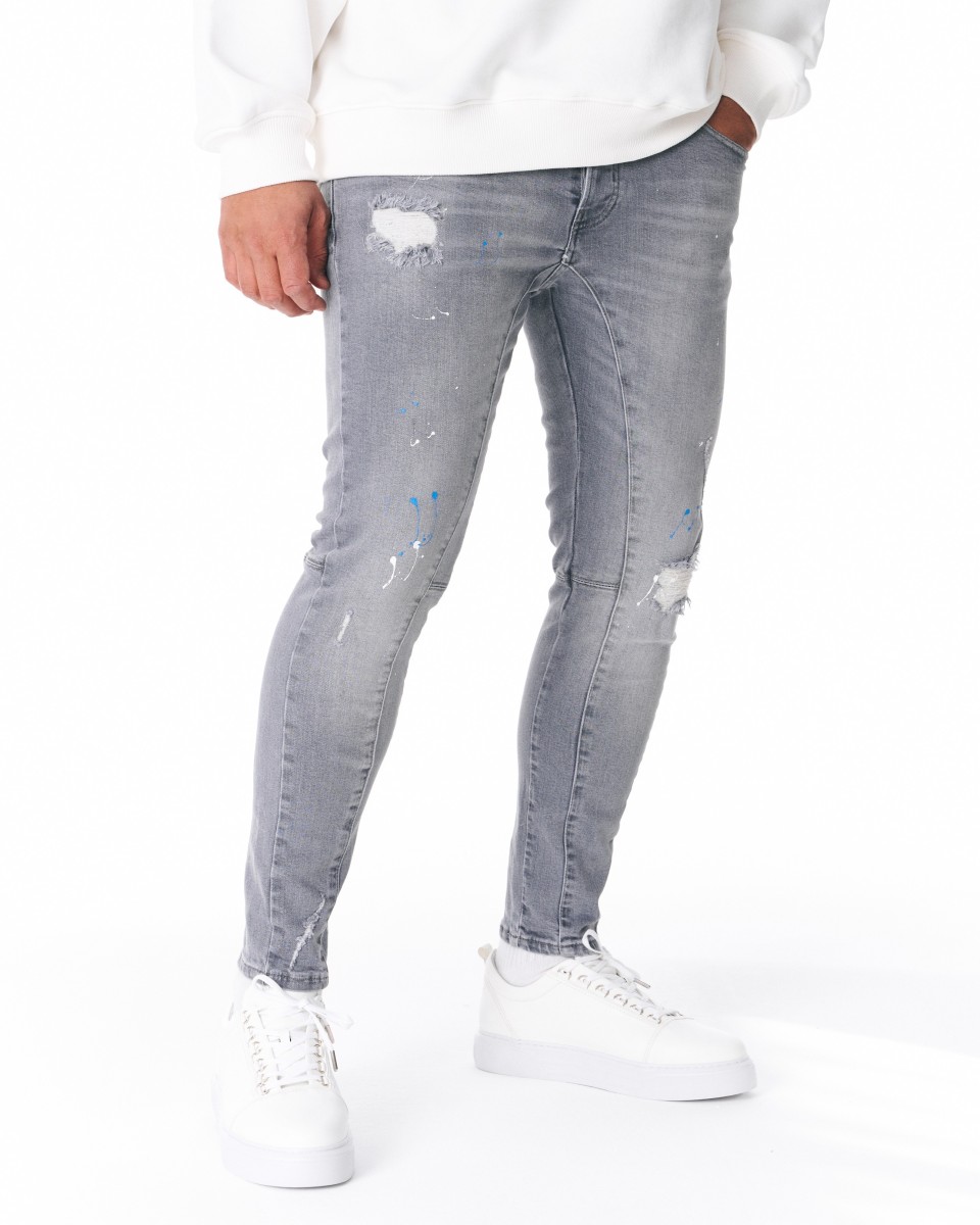 Jeans im Farbspritzer Look | Martin Valen
