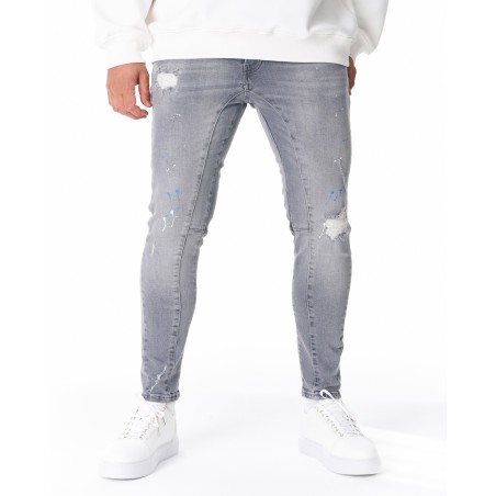 Jeans im Farbspritzer Look | Martin Valen