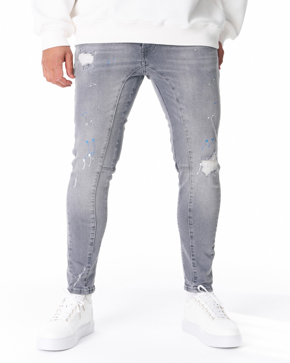 Jeans im Farbspritzer Look | Martin Valen