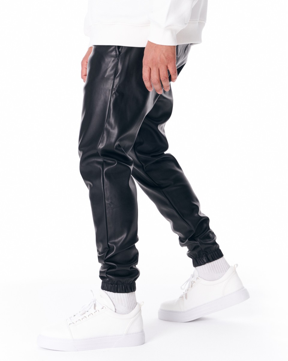 Oversized Leren Jogger | Martin Valen