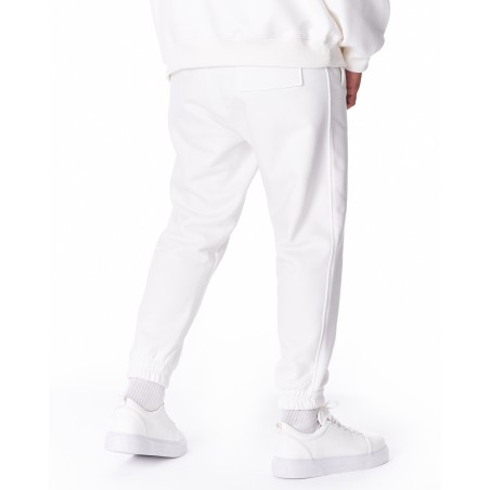 Herren Jogger mit Oversize Vorderfalten in Weiß | Martin Valen