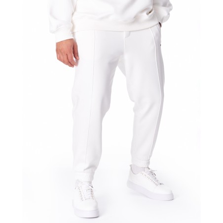Herren Jogger mit Oversize Vorderfalten in Weiß | Martin Valen