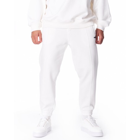 Herren Jogger mit Oversize Vorderfalten in Weiß | Martin Valen