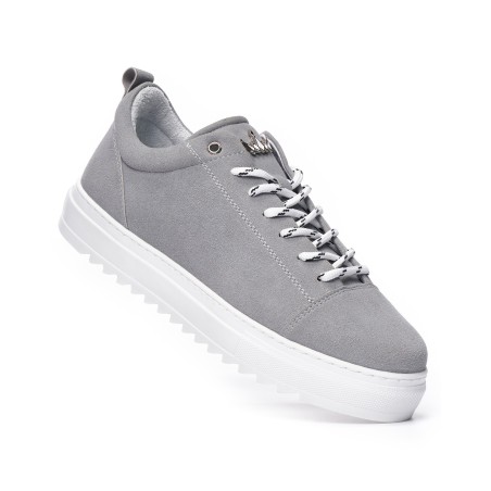 Zapatillas Bajas de Ante para Hombre en Gris | Martin Valen