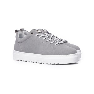 Zapatillas Bajas de Ante para Hombre en Gris | Martin Valen