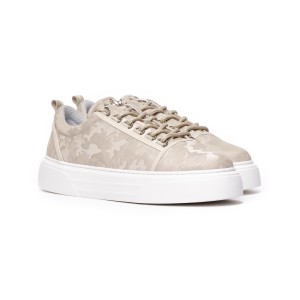 Zapatillas Bajas para Hombre Sneakers Corona Camuflaje Crema | Martin Valen