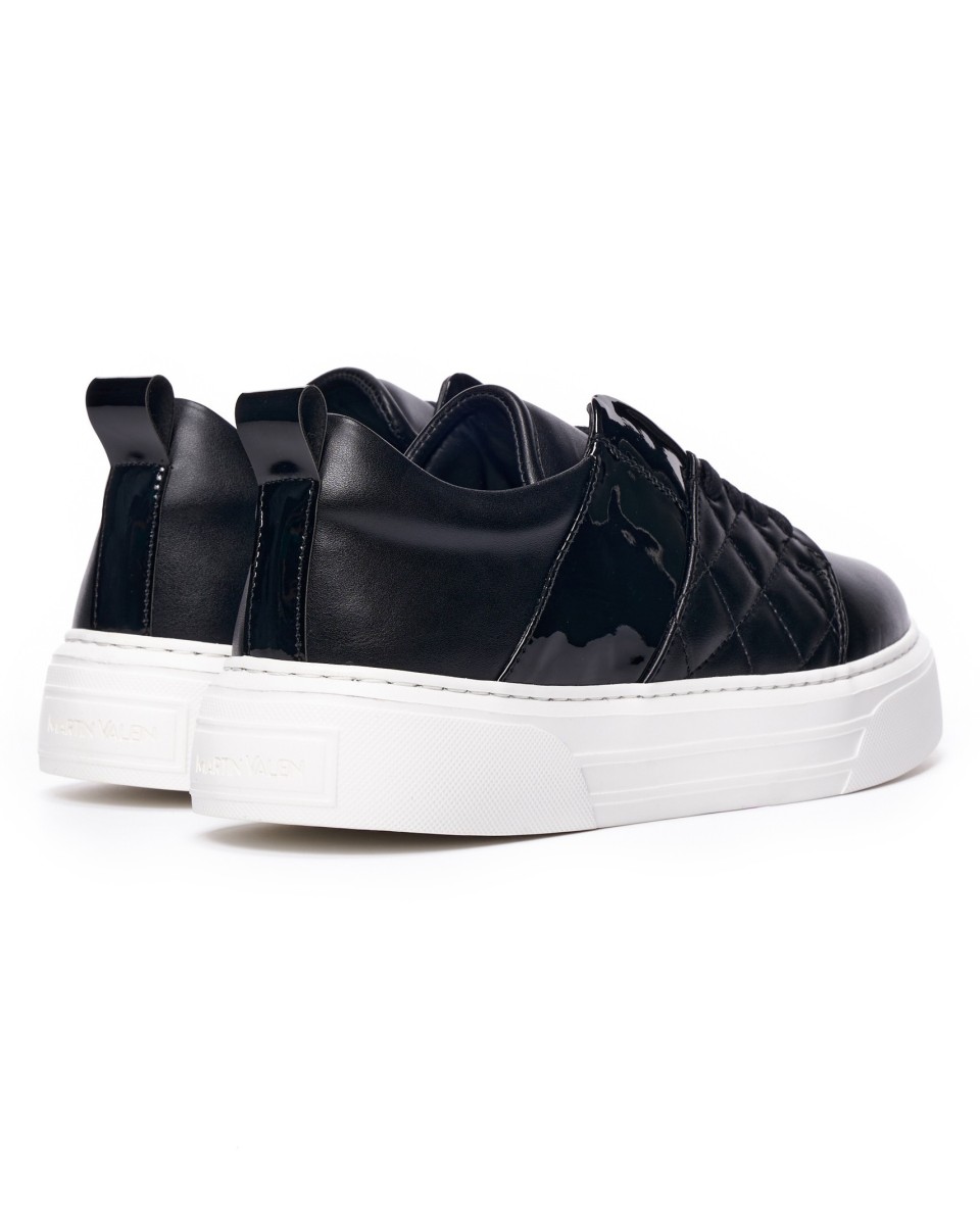 Zapatillas de Hombre Bajas Diseñador Negro Zapatos de Firma Negro