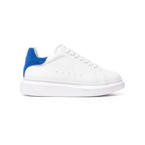 Zapatos Blancos para Hombre V-Harmony con Pestaña de Talón de Gamuza