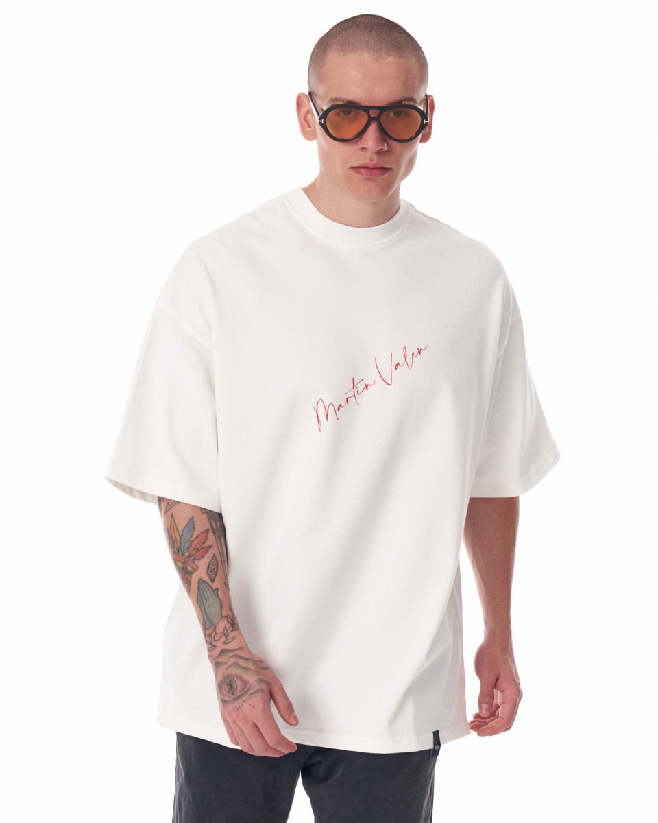 Herren Z-Rebel Wasserbasierter Druck Oversized T-Shirt