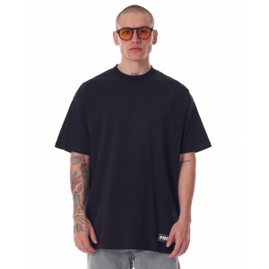 Camiseta preta grande com estampa de caveira masculina | Martin Valen