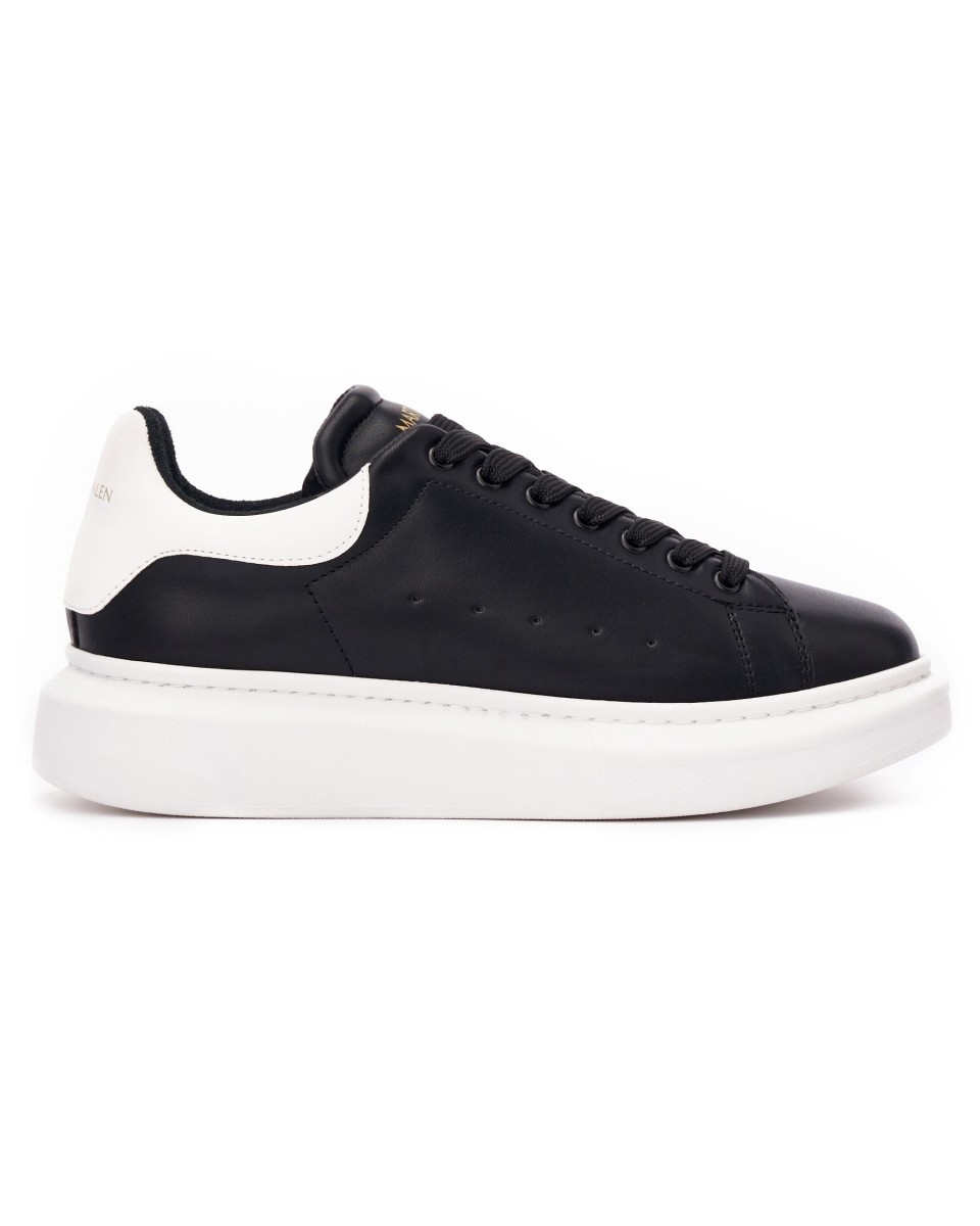 Sneakers Plataforma Tênis Preto e Branco | Martin Valen