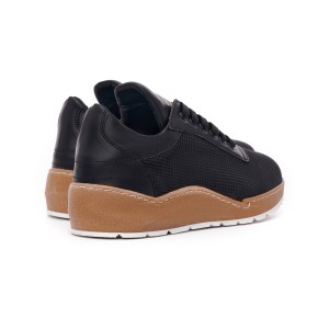 Men’s Dual Tone Chunky Trainers Shoes in Black | Martin Valen