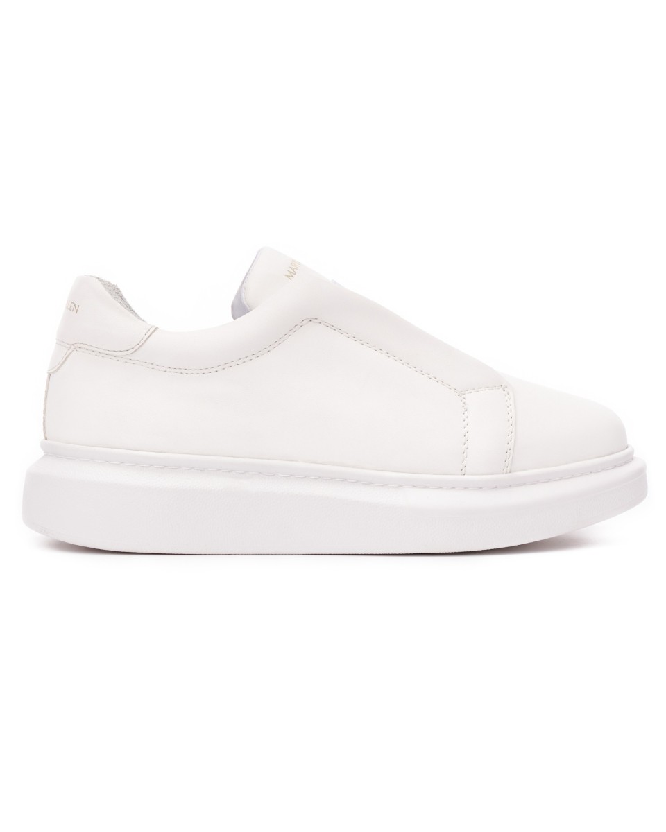 Herren Slip On Sneakers Schuhe in Weiss | Martin Valen
